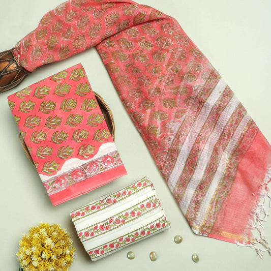 Cotton Suit Set with Kota Doria Dupatta ( CD0312 )