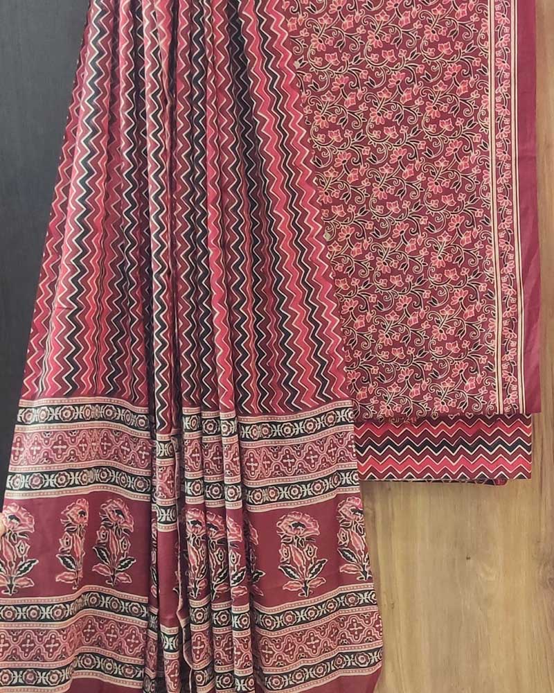 Cotton Suit Set with Cotton Dupatta ( CT250814)
