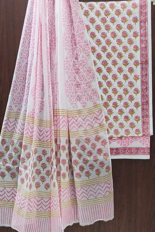 Cotton Suit Set with Cotton Dupatta ( CT82201)