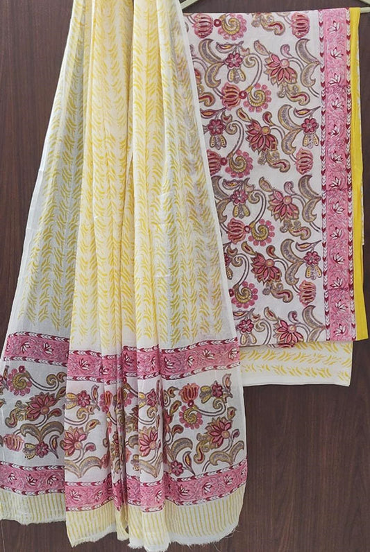 Cotton Suit Set with Cotton Dupatta ( CT82211)