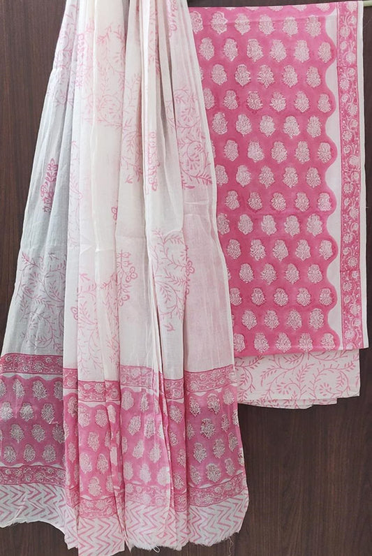 Cotton Suit Set with Cotton Dupatta ( CT82212)