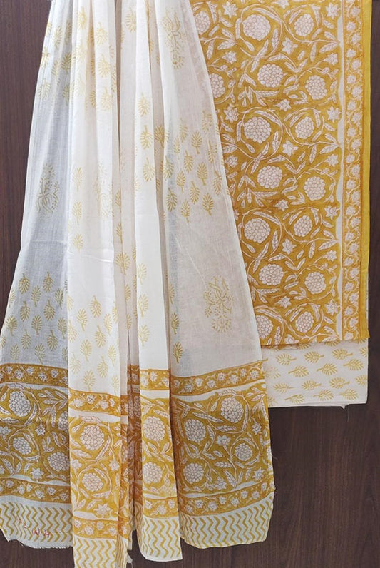 Cotton Suit Set with Cotton Dupatta ( CT82202)