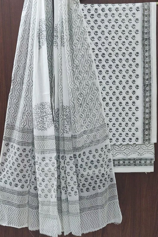 Cotton Suit Set with Cotton Dupatta ( CT82220)