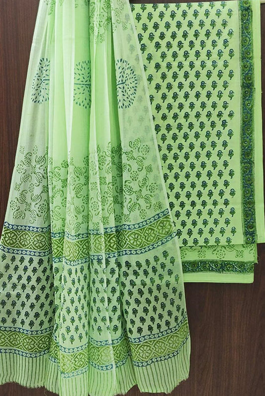 Cotton Suit Set with Cotton Dupatta ( CT82222)