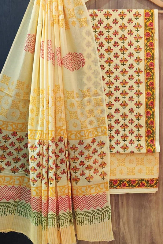 Cotton Suit Set with Cotton Dupatta ( CT82223)