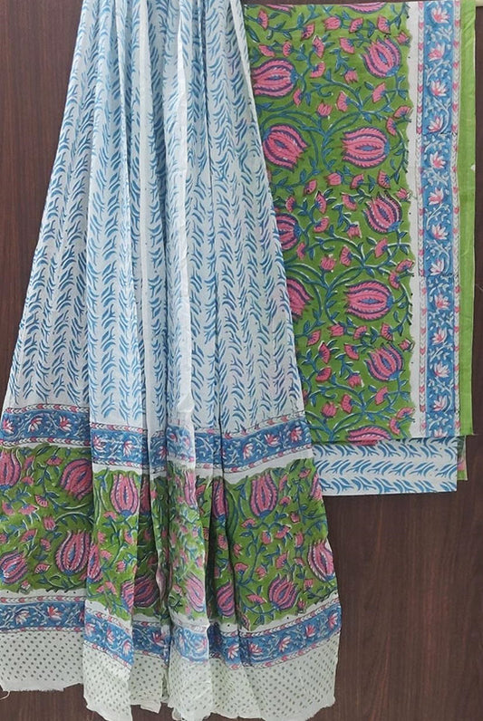 Cotton Suit Set with Cotton Dupatta ( CT82203)