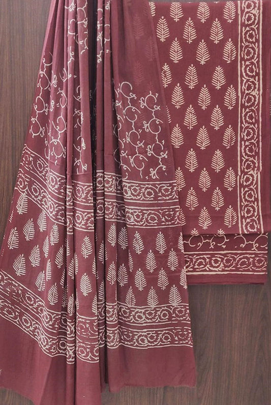 Cotton Suit Set with Cotton Dupatta ( CT82204)