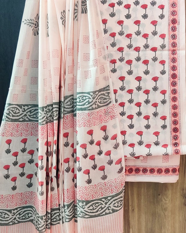 Cotton Suit Set with Cotton Dupatta ( CT050927)