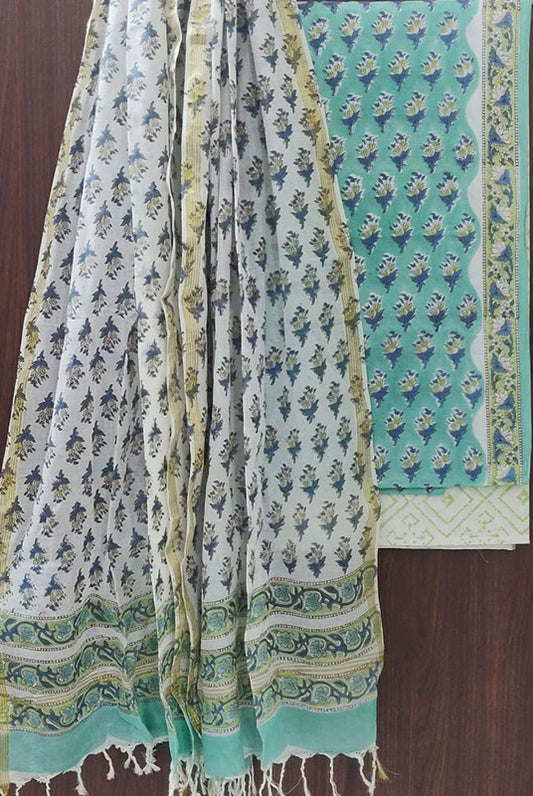 Cotton Suit Set with Cotton Dupatta ( CT82207)