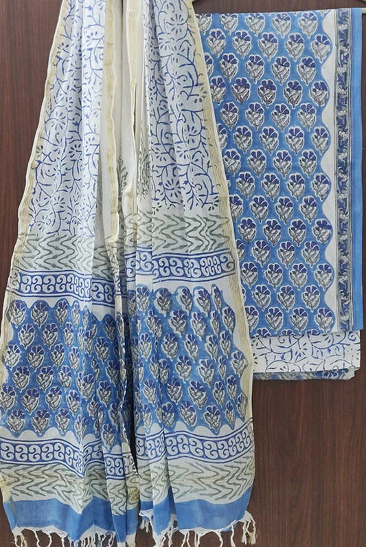 Cotton Suit Set with Cotton Dupatta ( CT82209)