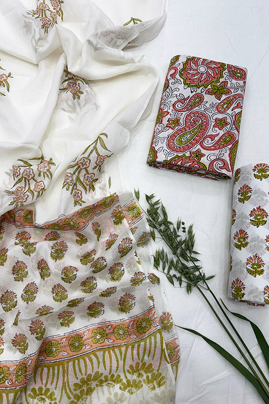 Cotton Suit Set with Cotton Dupatta ( CT5434)