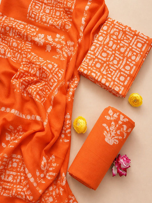 Cotton Suit Set with Cotton Dupatta ( CTJ2001)