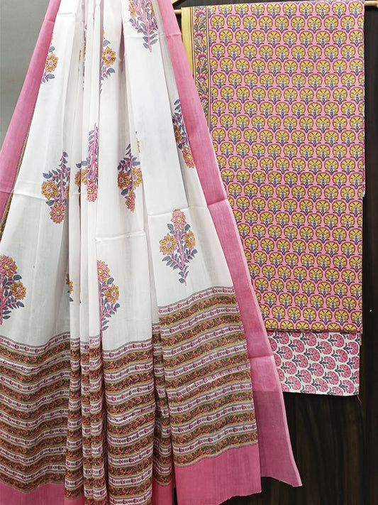 Cotton Suit Set with Cotton Dupatta ( CT5524)