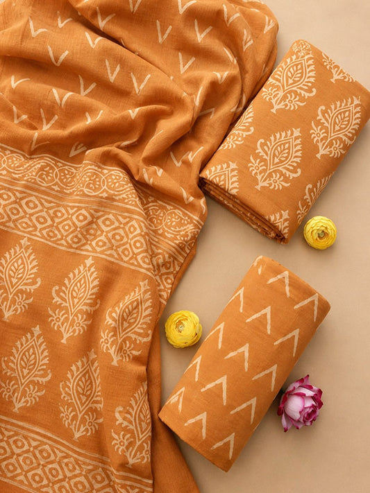 Cotton Suit Set with Cotton Dupatta ( CTJ2008)