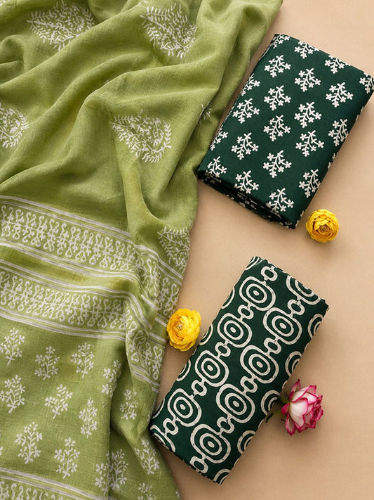 Cotton Suit Set with Cotton Dupatta ( CTJ2009)