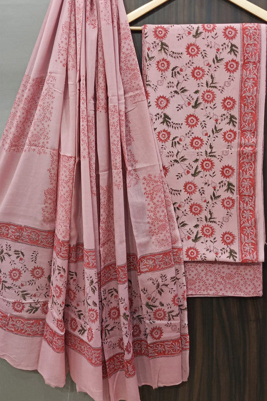 Cotton Suit Set with Cotton Dupatta ( CT0612 )