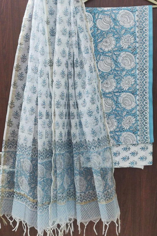 Cotton Suit Set with Kota Doria Dupatta ( CD0312 )