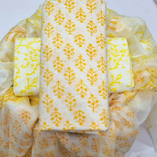Cotton Suit with Chiffon Dupatta ( CD0606 )