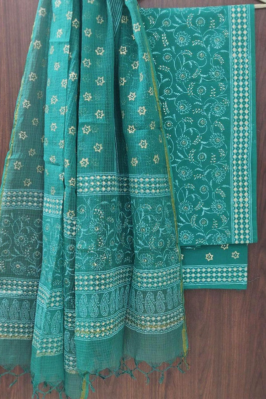 Cotton Suit Set with Kota Doria Dupatta ( CD0312 )