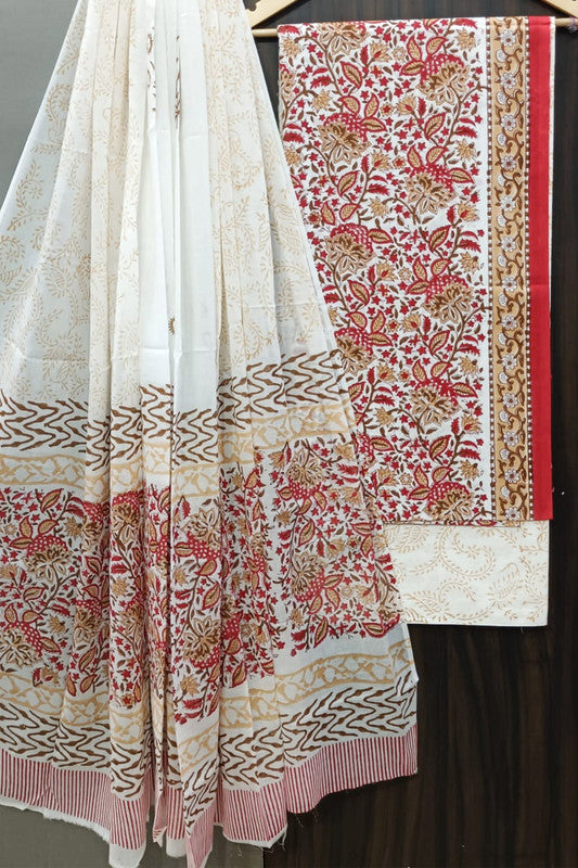 Cotton Suit Set with Cotton Dupatta ( CT0612 )