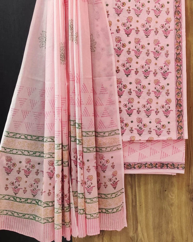 Cotton Suit Set with Cotton Dupatta ( CT080801)
