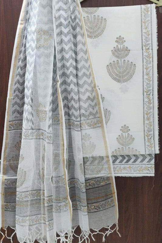 Cotton Suit Set with Kota Doria Dupatta ( CD0312 )