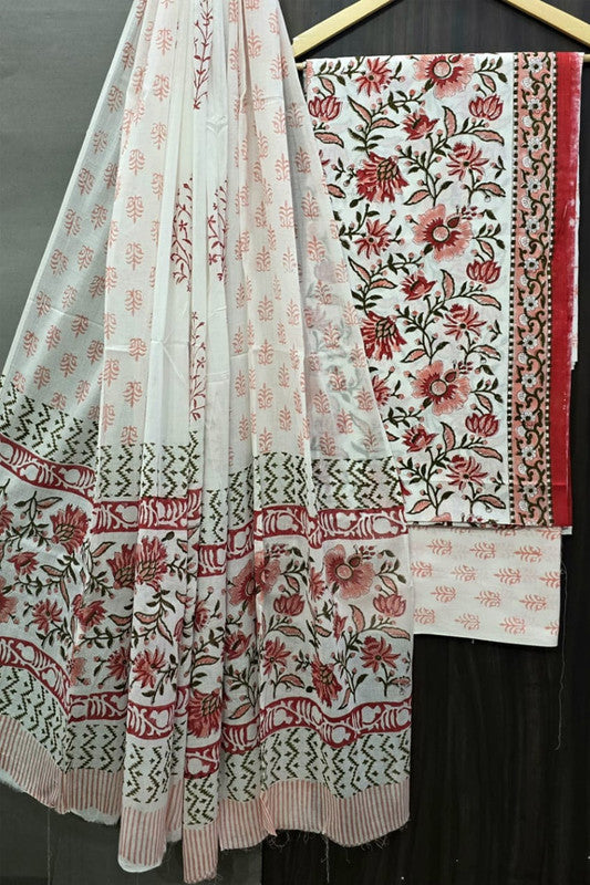 Cotton Suit Set with Cotton Dupatta ( CT0612 )