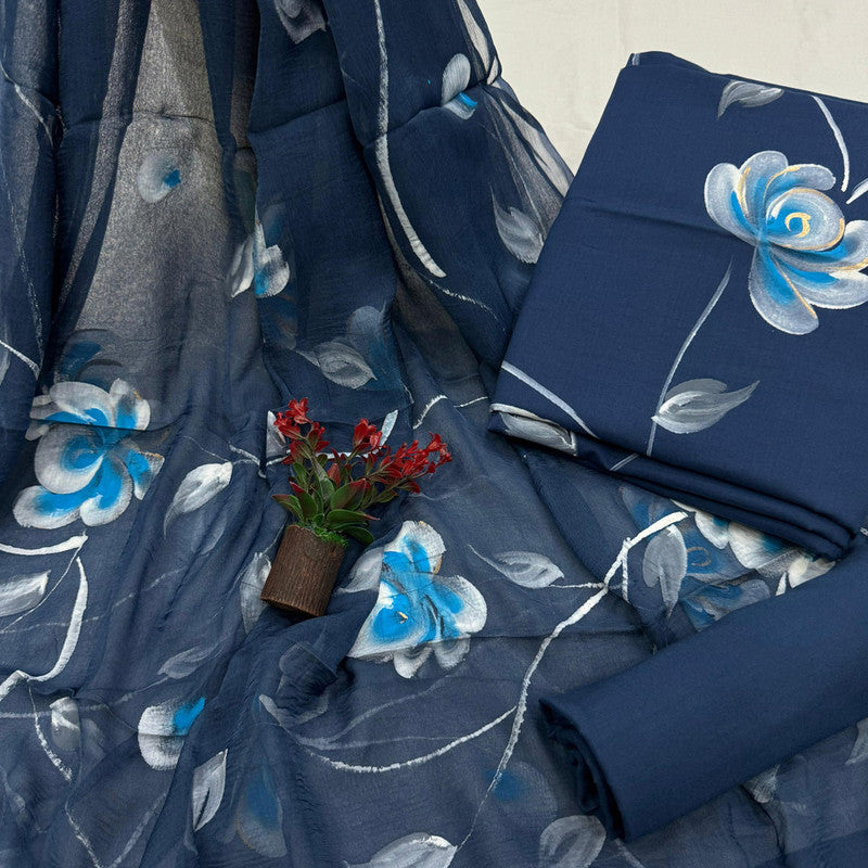 Cotton Suit with Chiffon Dupatta ( CD0606 )