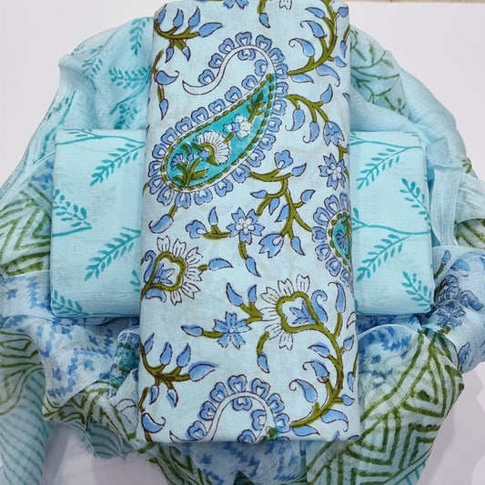 Cotton Suit with Chiffon Dupatta ( CD0606 )