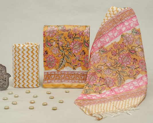 Chanderi silk suit Set ( CN4604 )