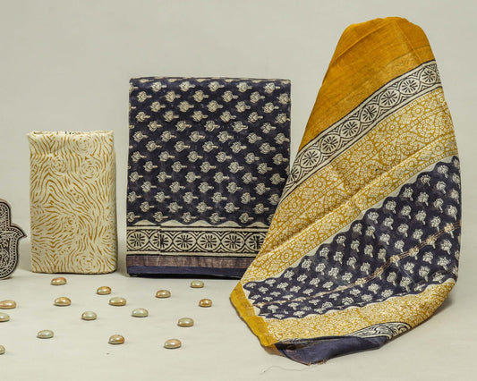 Chanderi silk suit Set ( CN4607 )