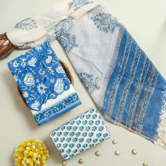 Cotton Suit Set with Kota Doria Dupatta ( CD0312 )