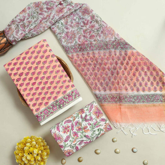 Cotton Suit Set with Kota Doria Dupatta ( CD0312 )