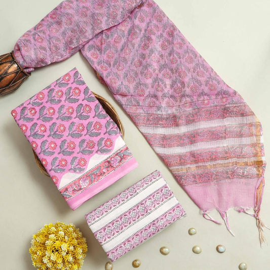 Cotton Suit Set with Kota Doria Dupatta ( CD0312 )