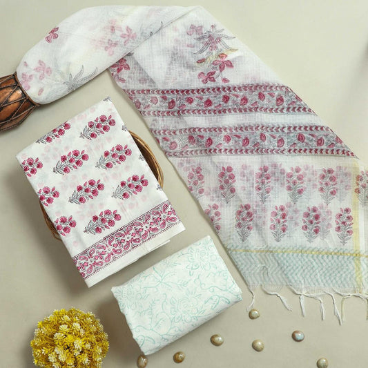 Cotton Suit Set with Kota Doria Dupatta ( CD0312 )
