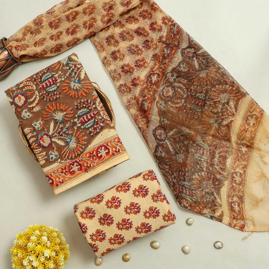 Cotton Suit Set with Kota Doria Dupatta ( CD0312 )
