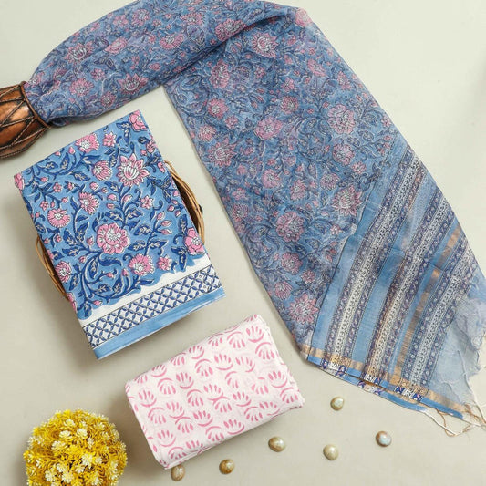 Cotton Suit Set with Kota Doria Dupatta ( CD0312 )