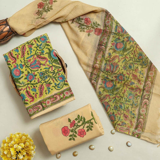 Cotton Suit Set with Kota Doria Dupatta ( CD0312 )