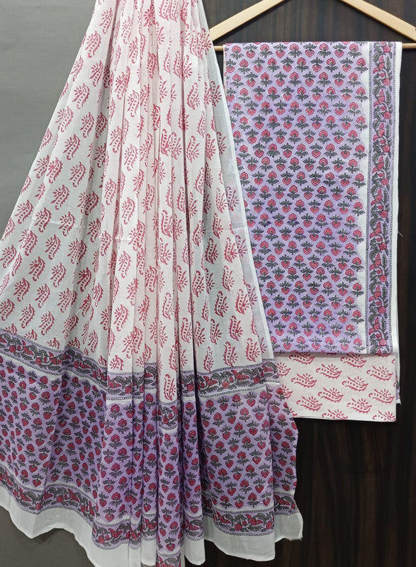 Cotton Suit Set with Cotton Dupatta ( CT9209 )
