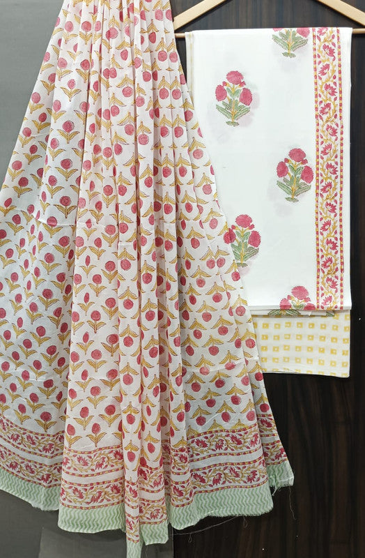Cotton Suit Set with Cotton Dupatta ( CT9210 )