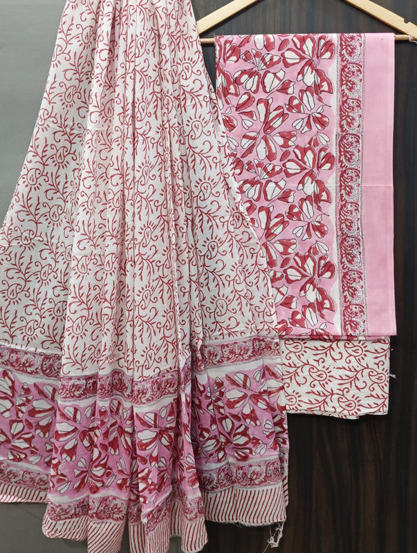 Cotton Suit Set with Cotton Dupatta ( CT9214 )
