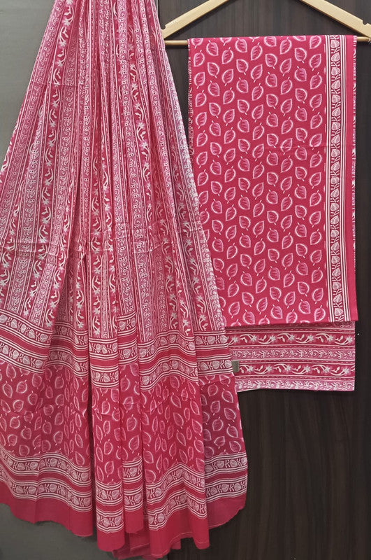 Cotton Suit Set with Cotton Dupatta ( CT9213 )