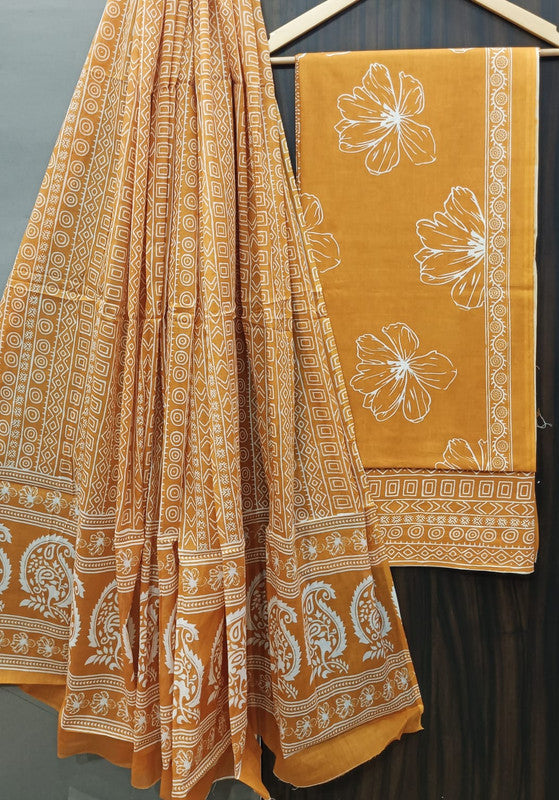 Cotton Suit Set with Cotton Dupatta ( CT9217 )