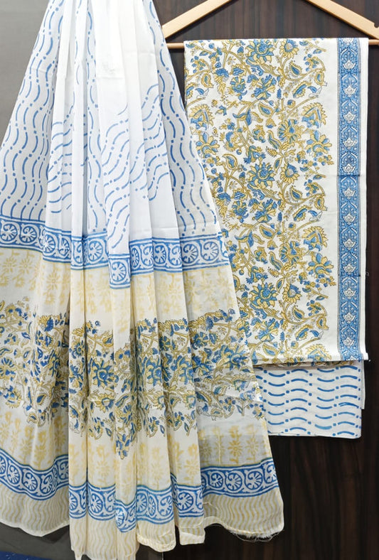 Cotton Suit Set with Cotton Dupatta ( CT9218 )