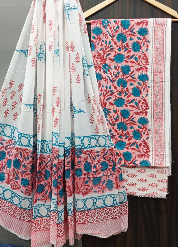 Cotton Suit Set with Cotton Dupatta ( CT9222 )