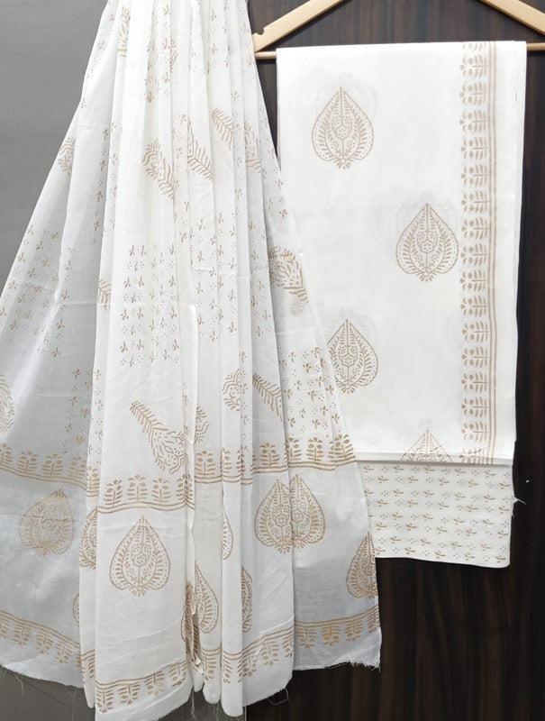 Cotton Suit Set with Cotton Dupatta ( CT9219 )