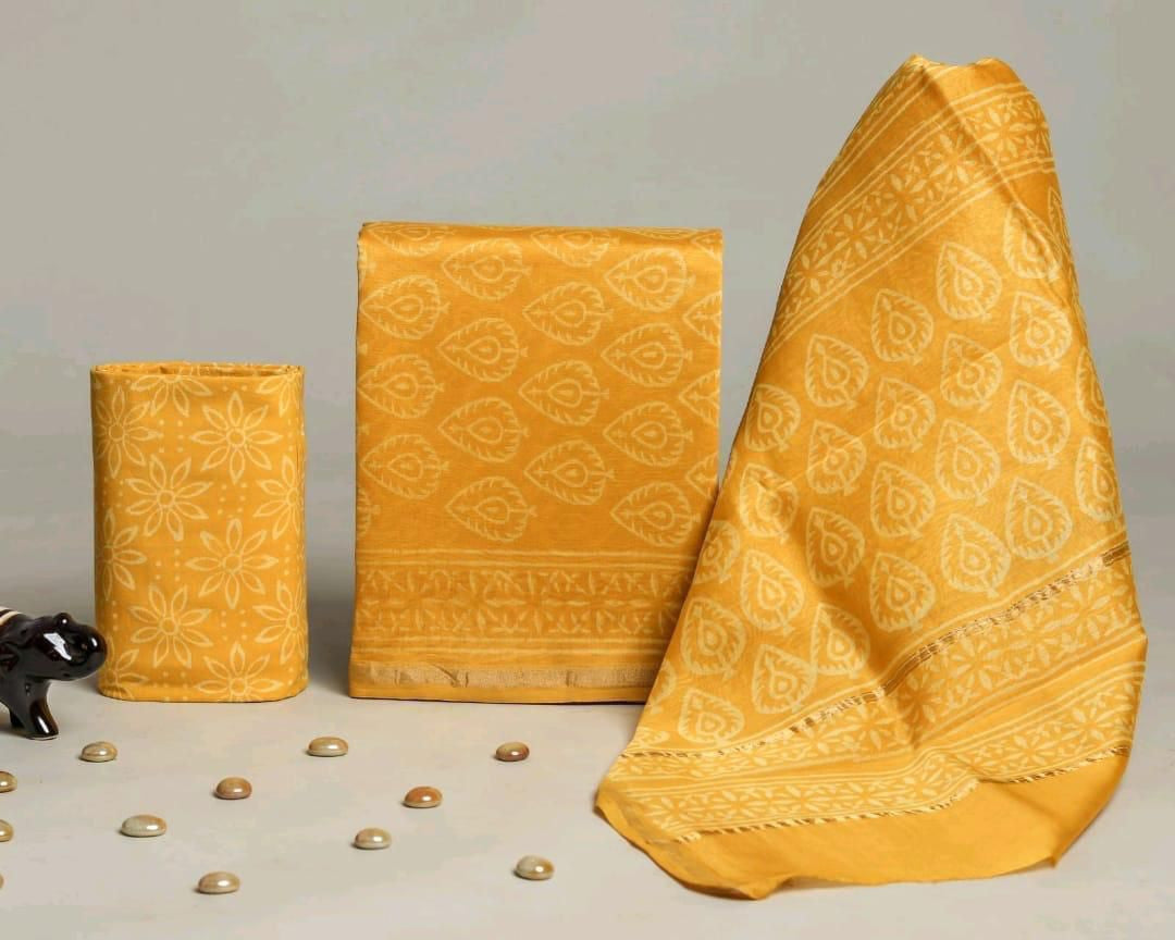 Chanderi silk suit Set ( CN71501 )