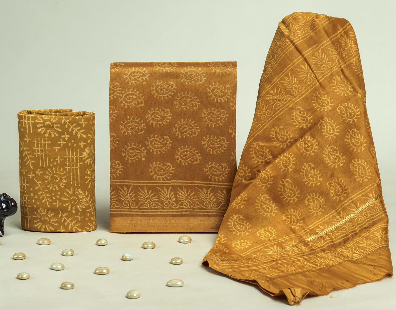 Chanderi silk suit Set ( CN71503 )