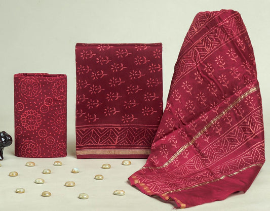 Chanderi silk suit Set ( CN71509 )