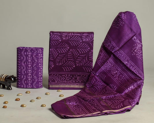 Chanderi silk suit Set ( CN71510 )